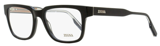 Zegna Retro Rectangular Eyeglasses EZ5260 001 Black 52mm