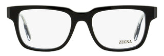 Zegna Retro Rectangular Eyeglasses EZ5260 001 Black 52mm