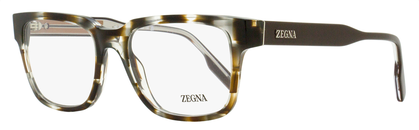 Zegna Retro Rectangular Eyeglasses EZ5260 020 Gray Havana 52mm