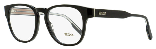 Zegna Keyhole Square Eyeglasses EZ5261 001 Black 51mm