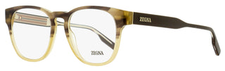 Zegna Keyhole Square Eyeglasses EZ5261 050 Brown Melange/Beige 51mm