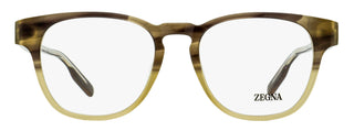 Zegna Keyhole Square Eyeglasses EZ5261 050 Brown Melange/Beige 51mm