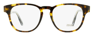 Zegna Keyhole Square Eyeglasses EZ5261 054 Havana 51mm