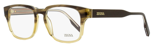 Zegna Keyhole Rectangular Eyeglasses EZ5262 050 Brown Ombre 53mm