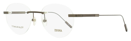 Zegna Rimless Titanium Eyeglasses EZ5263-H 008 Gunmetal 53mm