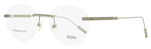 Zegna Rimless Titanium Eyeglasses EZ5263-H 017 Matte Palladium 53mm