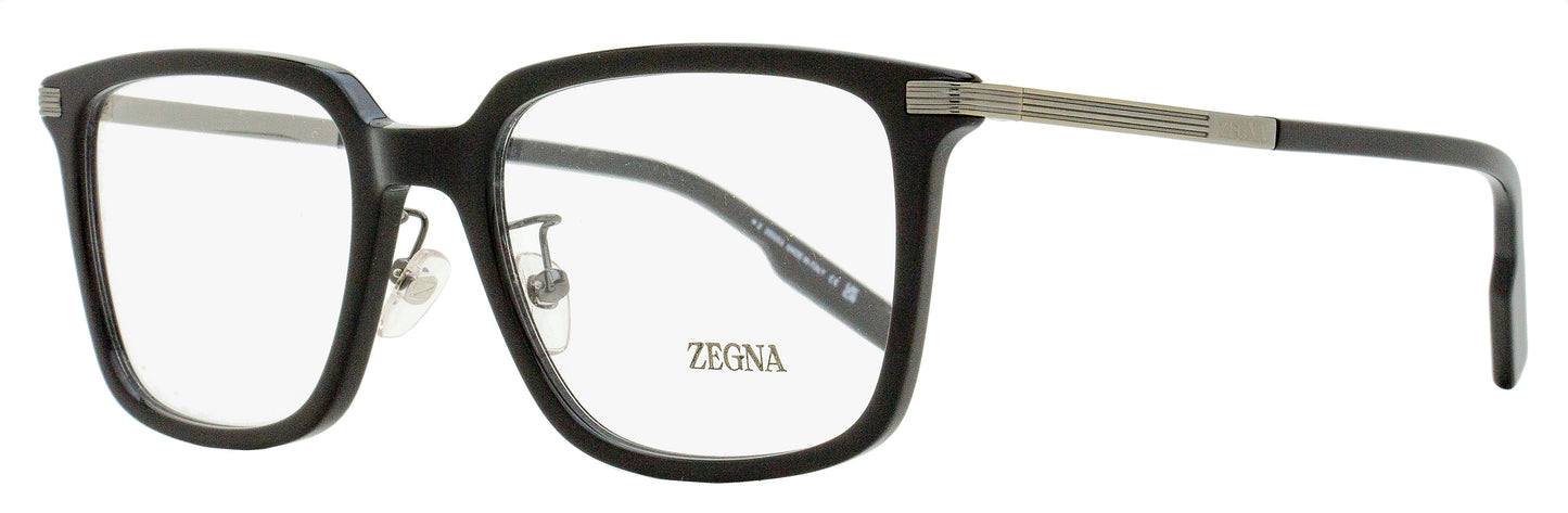Zegna Stepped Browline Eyeglasses EZ5265-H 001 Black 54mm