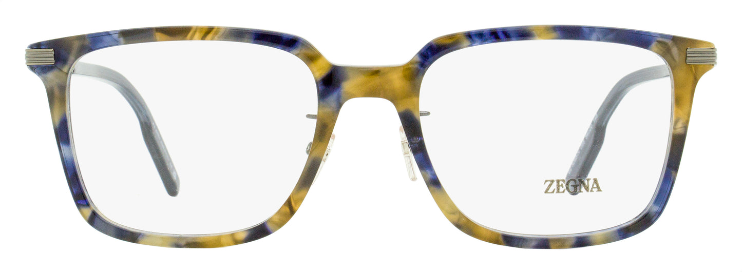 Zegna Stepped Browline Eyeglasses EZ5265-H 055 Blue Havana 54mm