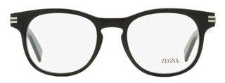 Zegna Keyhole Oval Eyeglasses EZ5268 001 Black 51mm