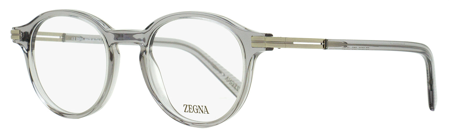 Zegna Classic Oval Eyeglasses EZ5269 020 Transparent Gray 48mm