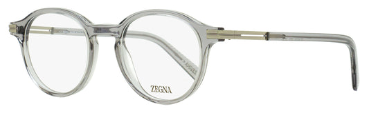 Zegna Classic Oval Eyeglasses EZ5269 020 Transparent Gray 48mm