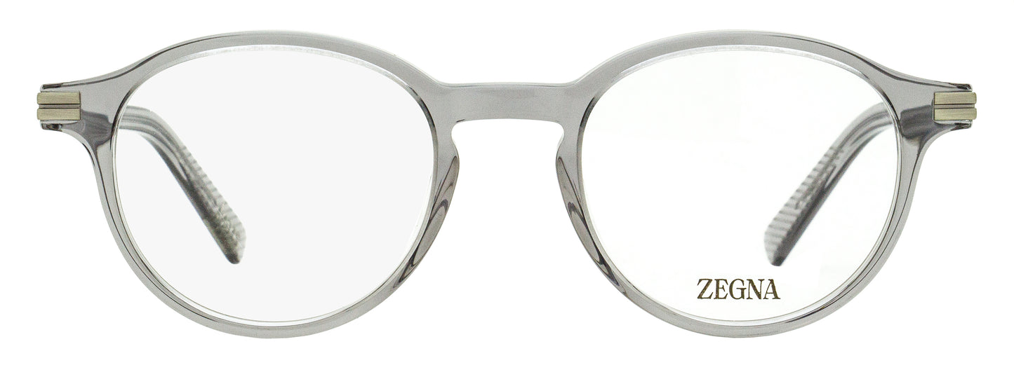 Zegna Classic Oval Eyeglasses EZ5269 020 Transparent Gray 48mm