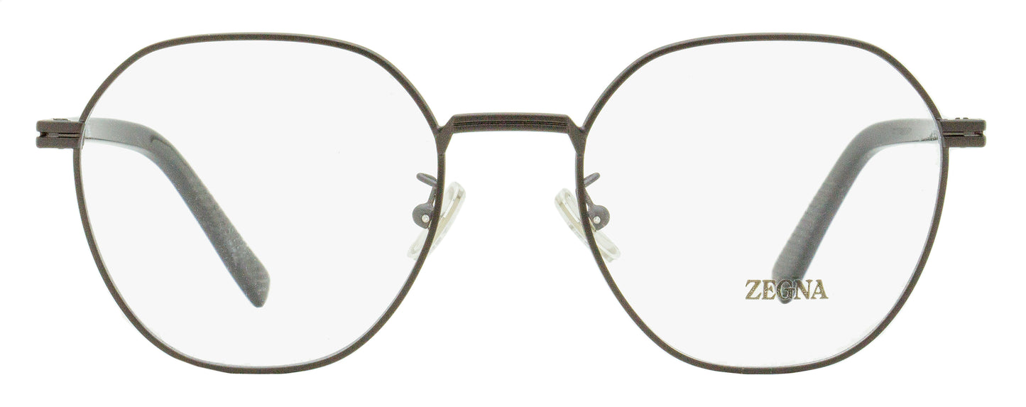 Zegna Geometric Round Eyeglasses EZ5270-H 009 Matte Gunmetal 53mm