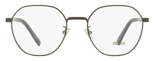 Zegna Geometric Round Eyeglasses EZ5270-H 009 Matte Gunmetal 53mm
