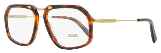 Zegna Tapered Rectangular Eyeglasses EZ5271 054 Havana 56mm