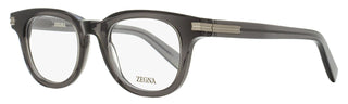 Zegna Thick Oval Eyeglasses EZ5279 020 Transparent Gray 48mm