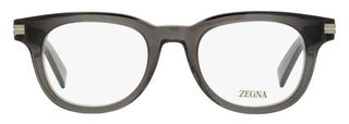 Zegna Thick Oval Eyeglasses EZ5279 020 Transparent Gray 48mm