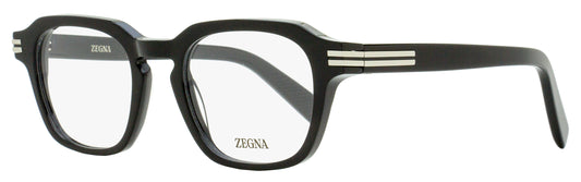 Zegna Modern Keyhole Eyeglasses EZ5282 001 Black 50mm