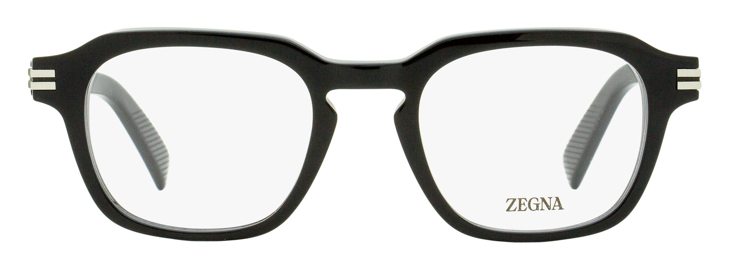 Zegna Modern Keyhole Eyeglasses EZ5282 001 Black 50mm