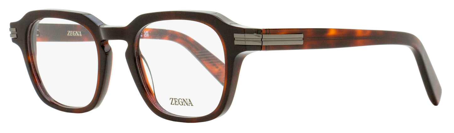 Zegna Modern Keyhole Eyeglasses EZ5282 054 Red Havana 50mm