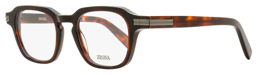Zegna Modern Keyhole Eyeglasses EZ5282 054 Red Havana 50mm