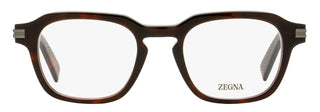 Zegna Modern Keyhole Eyeglasses EZ5282 054 Red Havana 50mm