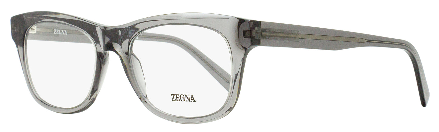 Zegna Thin Profile Eyeglasses EZ5283 020 Transparent Gray 53mm