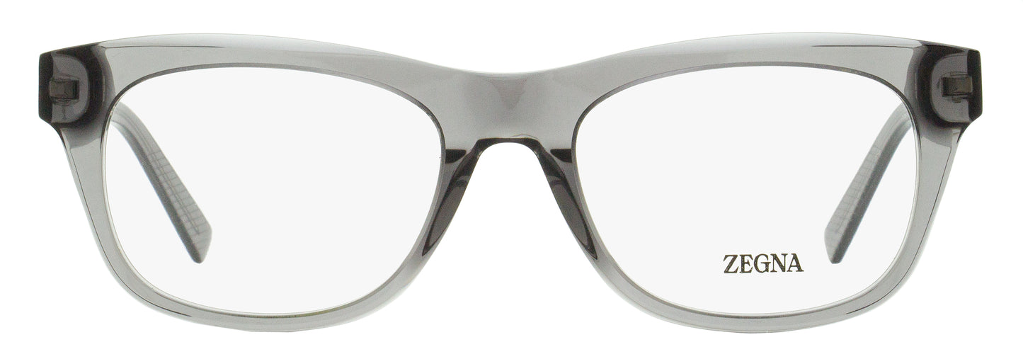 Zegna Thin Profile Eyeglasses EZ5283 020 Transparent Gray 53mm