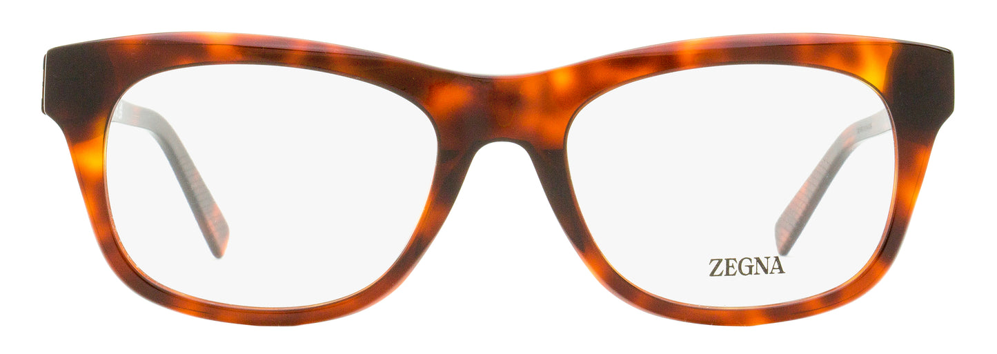 Zegna Thin Profile Eyeglasses EZ5283 054 Red Havana 53mm