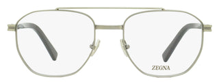 Zegna Geometric Pilot Eyeglasses EZ5285 012 Ruthenium 53mm