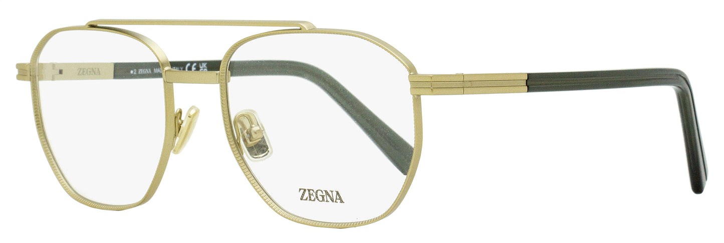 Zegna Geometric Pilot Eyeglasses EZ5285 035 Matte Bronze 53mm