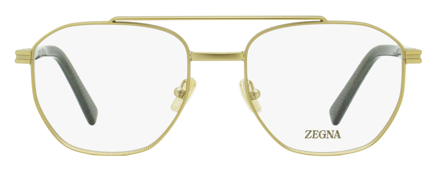 Zegna Geometric Pilot Eyeglasses EZ5285 035 Matte Bronze 53mm