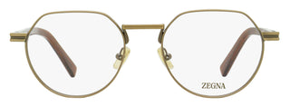 Zegna Rounded Geometric Eyeglasses EZ5286 038 Bronze/Brown 51mm