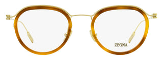 Zegna Floating Oval Eyeglasses EZ5289 053 Blonde Havana/Gold 49mm