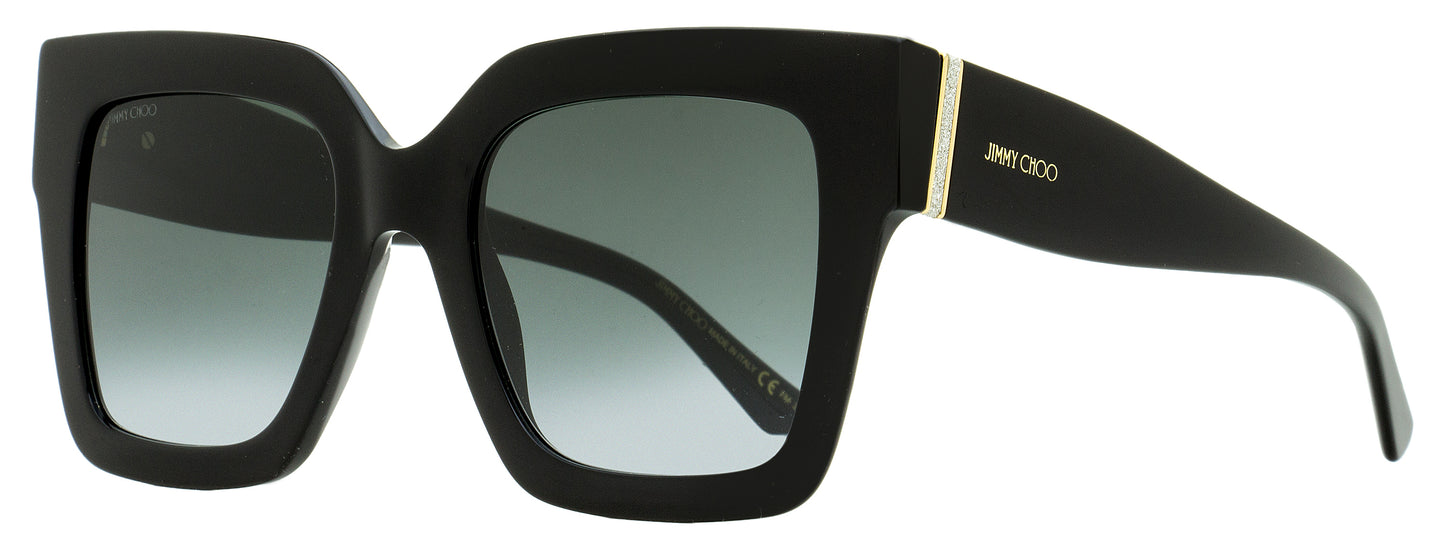 Jimmy Choo Square Edna Sunglasses 8079O Black 52mm