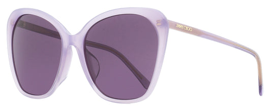 Jimmy Choo Butterfly Sunglasses Ele/F/S B3VUR Transparent Violet 59mm