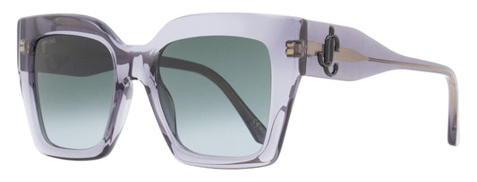 Jimmy Choo Square Eleni /G/N Sunglasses R6S9O Transparent Gray 53mm