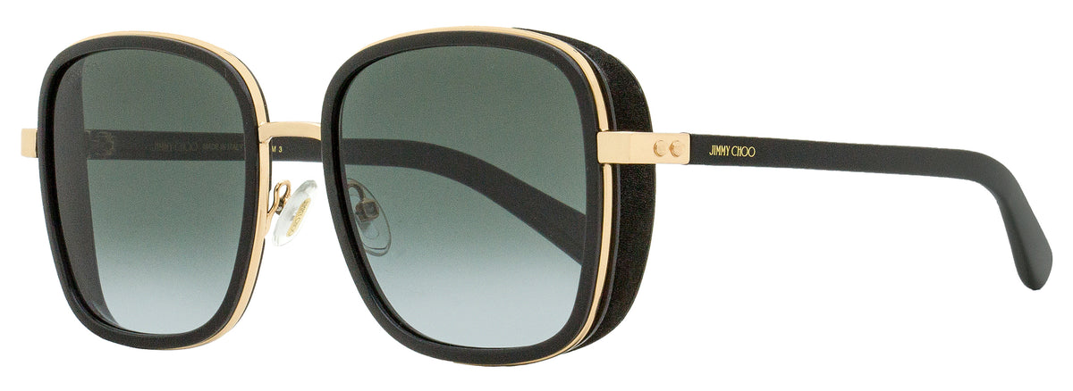 Jimmy Choo Square Elva Sunglasses 2M29O Black/Gold 54mm  display picture 2