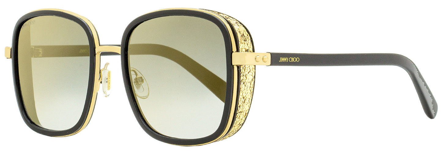 Jimmy Choo Square Sunglasses Elva/S 2M2FQ Black/Gold 54mm