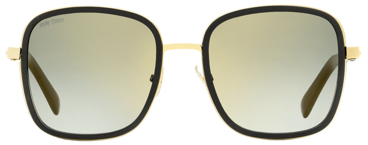 Jimmy Choo Square Sunglasses Elva/S 2M2FQ Black/Gold 54mm