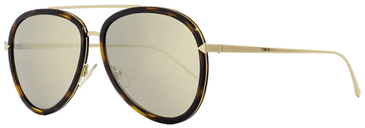 Fendi Pilot Sunglasses FF0155S 0C1UE Gold/Havana 57mm 155