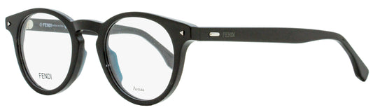 Fendi Oval Eyeglasses FF0219 807 Black/Aqua 47mm 219