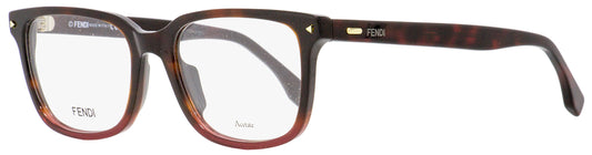 Fendi Rectangular Eyeglasses FF0220 21C Havana/Red 52mm 220