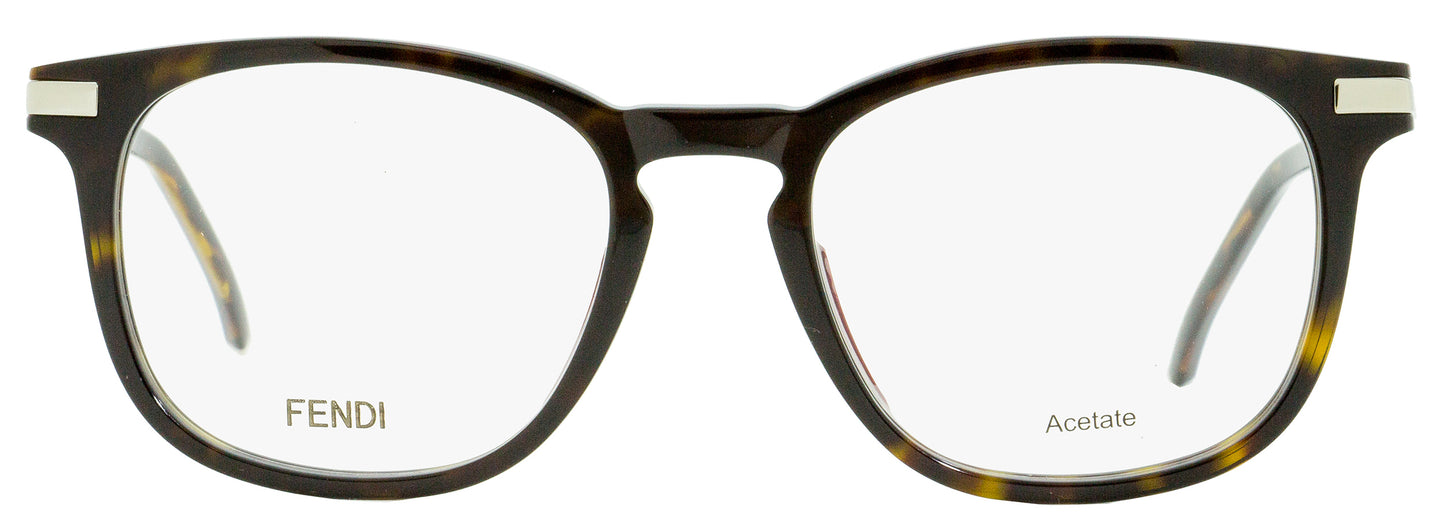 Fendi Rectangular Eyeglasses FF0226 086 Dark Havana/Palladium 53mm 226