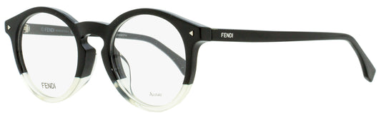 Fendi Oval Eyeglasses FF0236F 71C Black/Opal Crystal 49mm 236