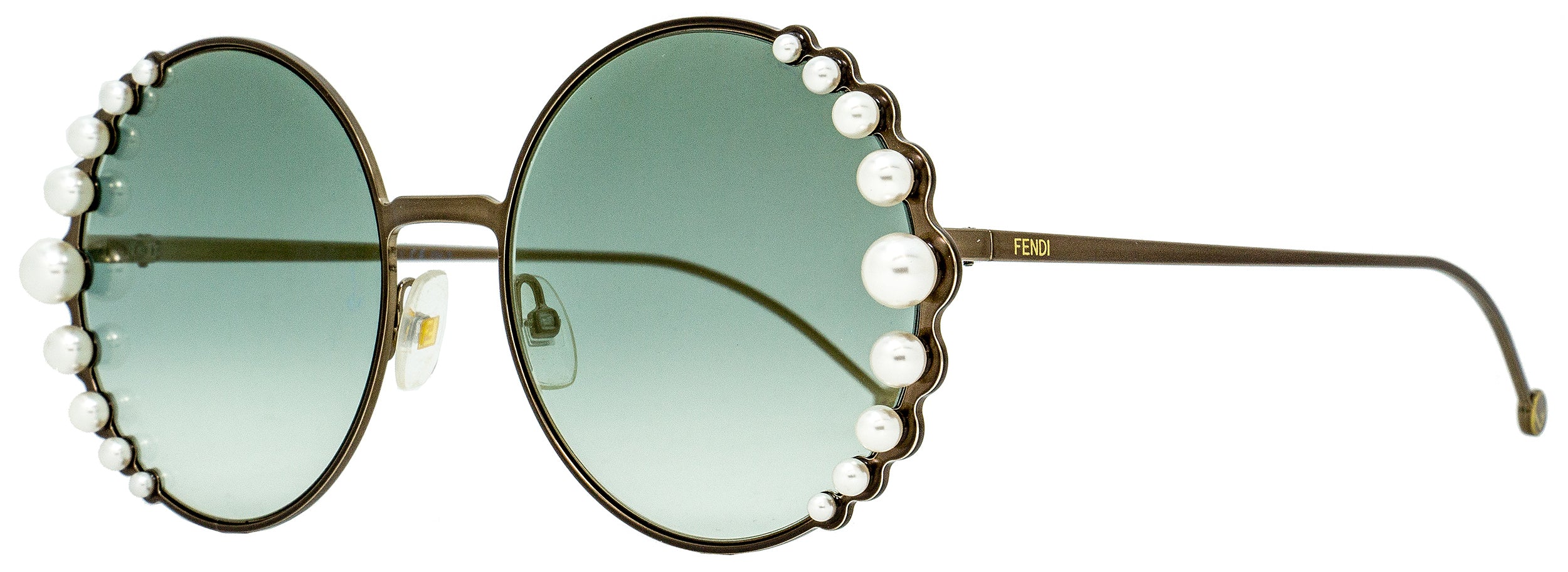 Fendi Round Sunglasses FF0295S J7DEZ Dark Bronze 58mm 295 Stepani Style