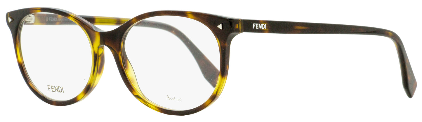 Fendi Oval Eyeglasses FF0388 086 Dark Havana 53mm 388