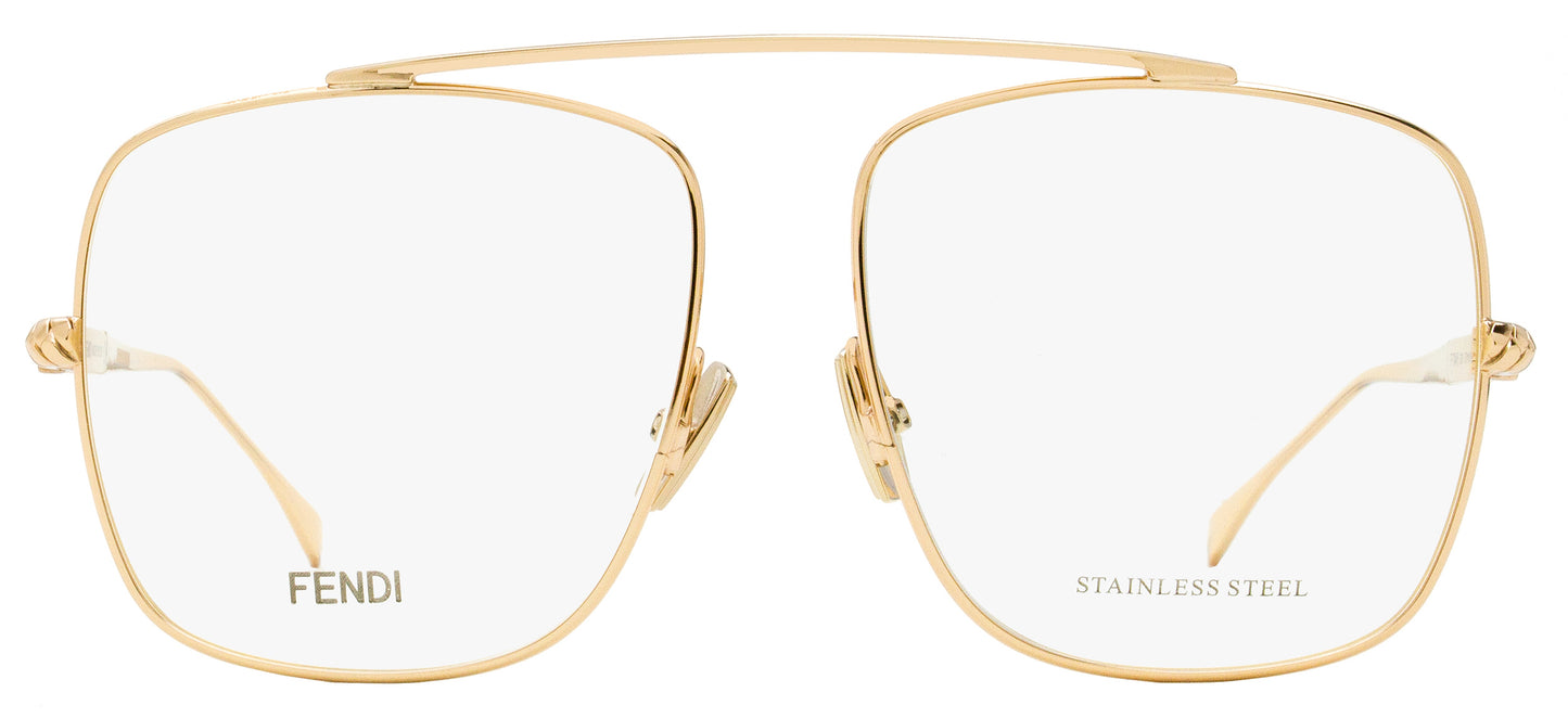 Fendi Square Eyeglasses FF0445 DDB Copper-Gold 57mm 445