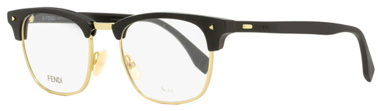 Fendi Retro Eyeglasses FFM0006 2M2 Black/Gold 50mm M0006