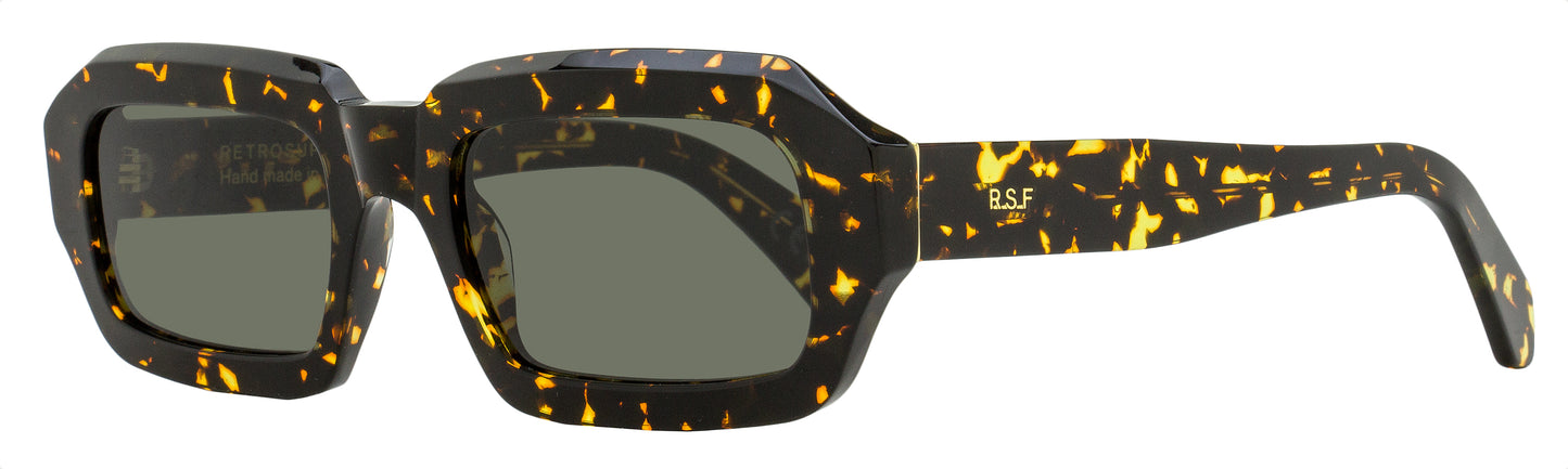 Retrosuperfuture Rectangular Sunglasses Fantasma QX3 Havana Maculata 54mm